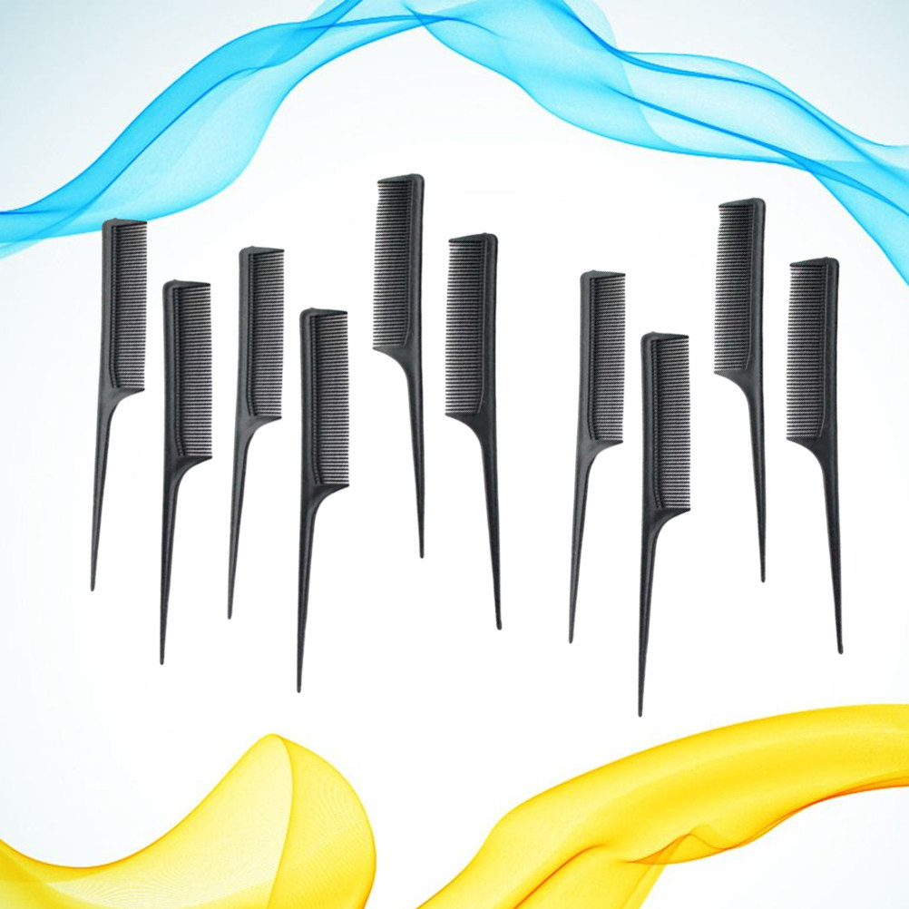 Hair Care Salon - 10 Stück Professioneller Haarschneidekamm aus ABS-Material,