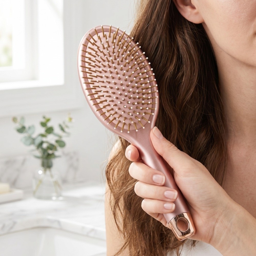 Hair Care Barber Daily - 4 verschiedene Luftkissen-Kämme, entwirrende Plastik-Kopfhautmassagebürste, tragbar,