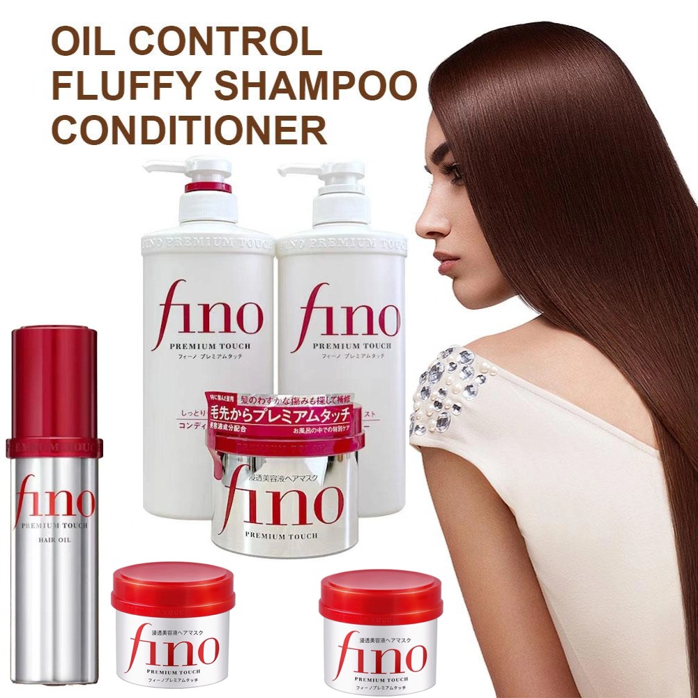 Hair Care Fino - Fino Weichheitsverbesserung Haarspülung Ölkontrolle Flaumverbesserung Shampoo