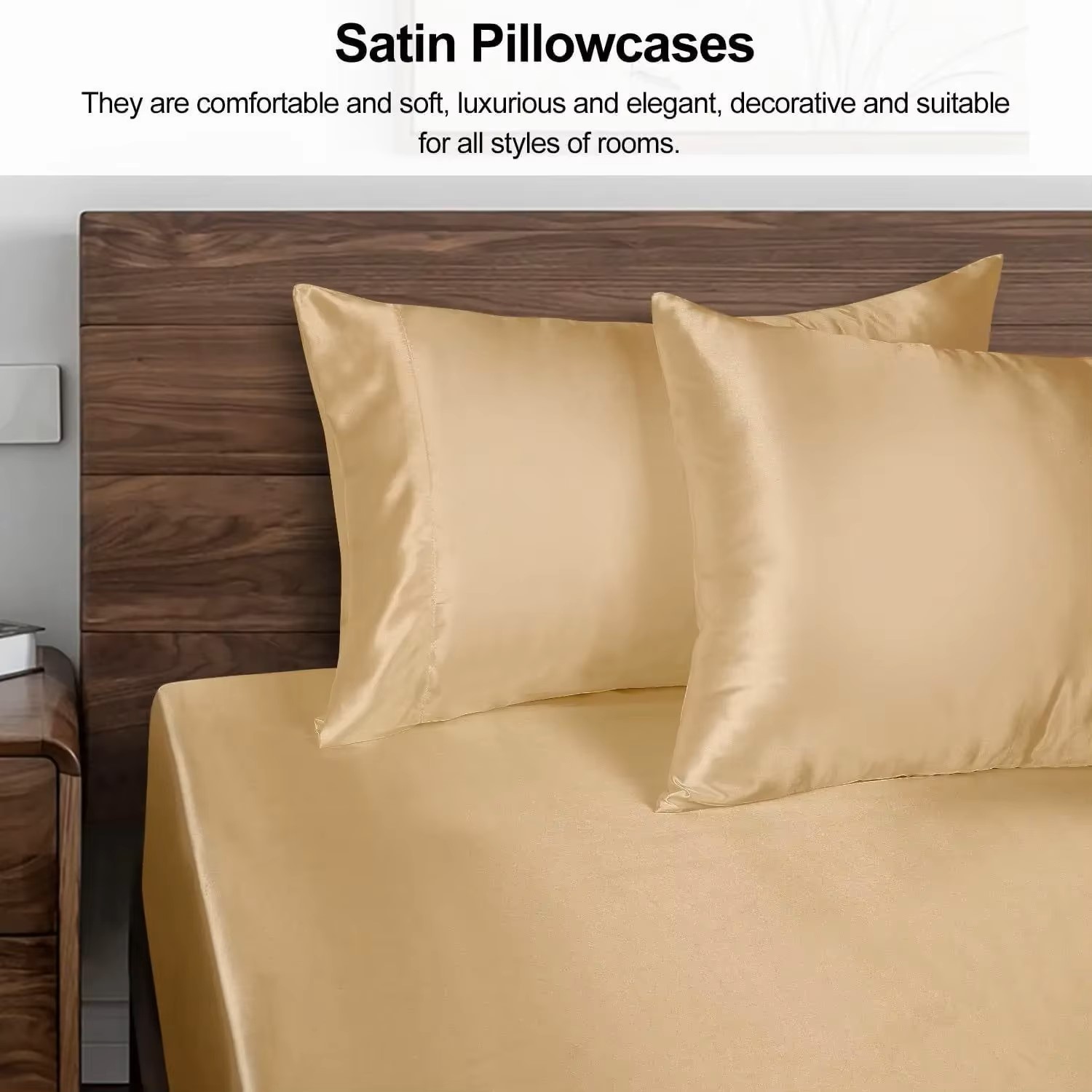 1 Stück Satin-Kissenbezug für  – Satin Pillowcase Silk Bewertung und Preis